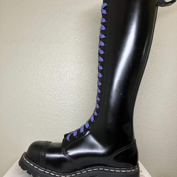 Vintage Steel Toe 20-eye Gripfast England Womens US 8.5 nps grinders dr. martens - Picture 7 of 16